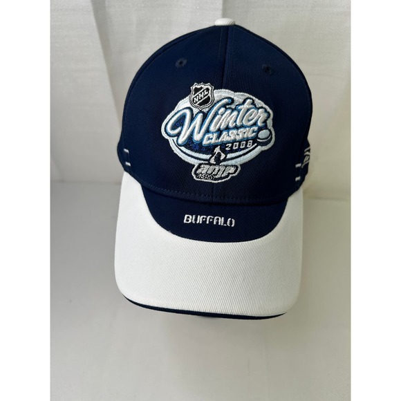 NHL 2008 Winter Classic Buffalo Ball Cap Size L XL Reebok Like New Blue - Picture 2 of 7